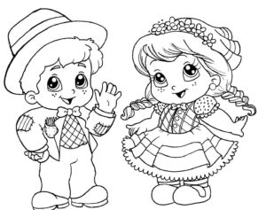 Desenho de Festa Junina Desenho Colorir Imprimir 43
