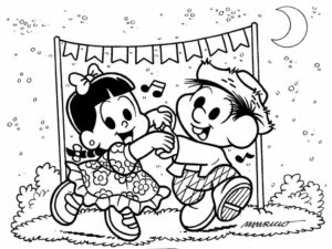 Desenho de Festa Junina Desenho Colorir Imprimir 45