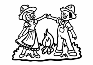 Desenho de Festa Junina Desenho Colorir Imprimir 46
