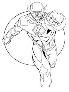 Desenho de Flash Desenho Colorir Imprimir 11