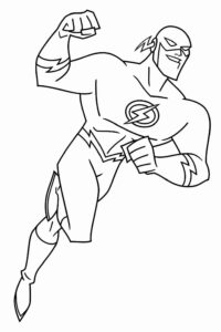 Desenho de Flash Desenho Colorir Imprimir 14