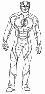 Desenho de Flash Desenho Colorir Imprimir 15