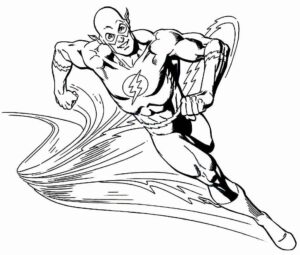 Desenho de Flash Desenho Colorir Imprimir 18