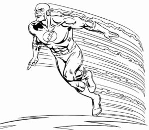 Desenho de Flash Desenho Colorir Imprimir 19