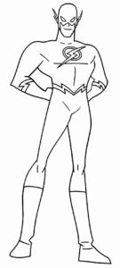 Desenho de Flash Desenho Colorir Imprimir 23