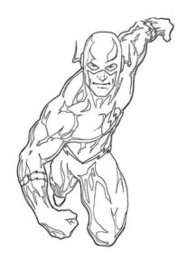 Desenho de Flash Desenho Colorir Imprimir 25