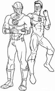 Desenho de Flash Desenho Colorir Imprimir 26