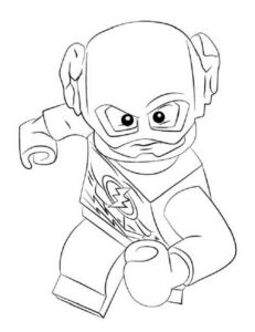 Desenho de Flash Desenho Colorir Imprimir 27