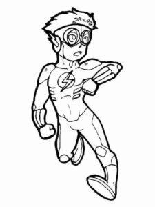 Desenho de Flash Desenho Colorir Imprimir 29