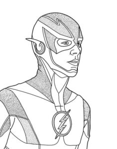 Desenho de Flash Desenho Colorir Imprimir 31