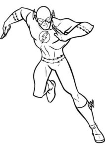 Desenho de Flash Desenho Colorir Imprimir 34