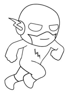 Desenho de Flash Desenho Colorir Imprimir 43