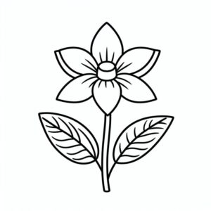 Desenho de Flores Desenho Colorir Imprimir 01