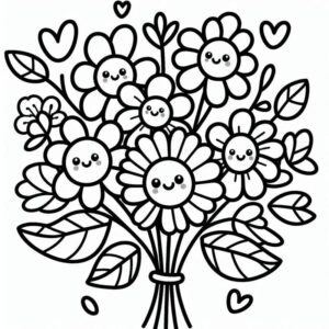 Desenho de Flores Desenho Colorir Imprimir 03