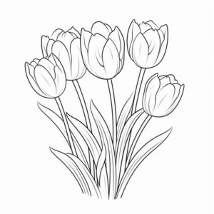 Desenho de Flores Desenho Colorir Imprimir 08
