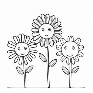 Desenho de Flores Desenho Colorir Imprimir 10