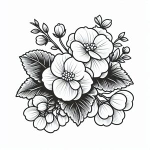 Desenho de Flores Desenho Colorir Imprimir 12