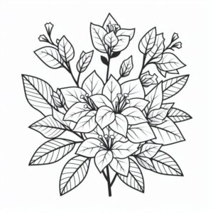 Desenho de Flores Desenho Colorir Imprimir 13