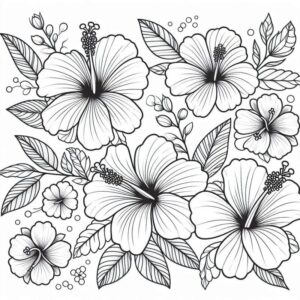 Desenho de Flores Desenho Colorir Imprimir 15