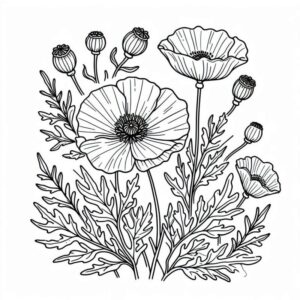 Desenho de Flores Desenho Colorir Imprimir 16