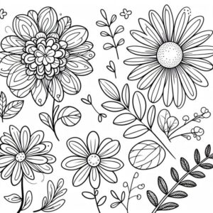 Desenho de Flores Desenho Colorir Imprimir 17