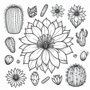 Desenho de Flores Desenho Colorir Imprimir 21