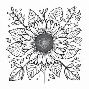 Desenho de Flores Desenho Colorir Imprimir 23