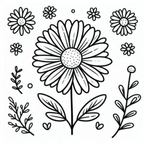Desenho de Flores Desenho Colorir Imprimir 31