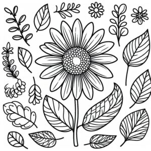 Desenho de Flores Desenho Colorir Imprimir 33