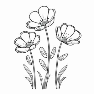 Desenho de Flores Desenho Colorir Imprimir 35
