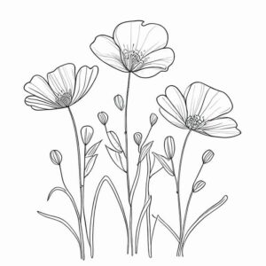 Desenho de Flores Desenho Colorir Imprimir 37