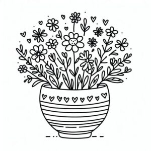 Desenho de Flores Desenho Colorir Imprimir 39