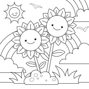 Desenho de Flores Desenho Colorir Imprimir 73