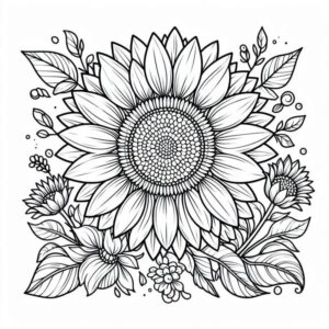 Desenho de Flores Desenho Colorir Imprimir 77