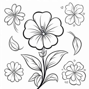 Desenho de Flores Desenho Colorir Imprimir 78