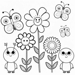 Desenho de Flores Desenho Colorir Imprimir 80