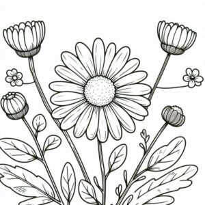 Desenho de Flores Desenho Colorir Imprimir 81