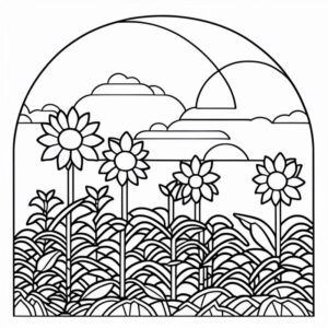 Desenho de Flores Desenho Colorir Imprimir 82