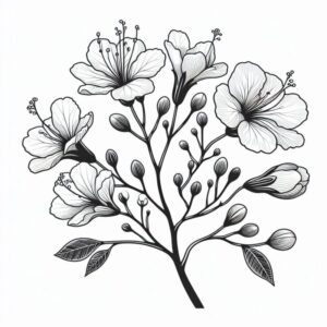 Desenho de Flores Desenho Colorir Imprimir 83