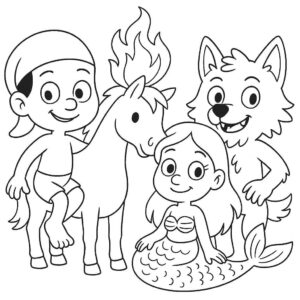 Desenho de Folclore Desenho Colorir Imprimir