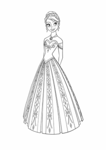 Desenho de Frozen Colorir