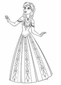 Desenho de Frozen Disney Para Pintar