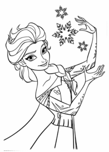 Desenho de Frozen Para Colorir E Imprimir