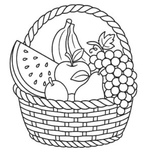 Desenho de Frutas Desenho Colorir Imprimir 07