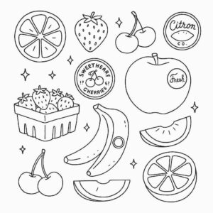 Desenho de Frutas Desenho Colorir Imprimir 33