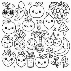 Desenho de Frutas Desenho Colorir Imprimir 34