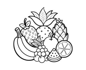 Desenho de Frutas Desenho Colorir Imprimir 36