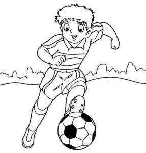 Desenho de Futebol Desenho Colorir Imprimir 04
