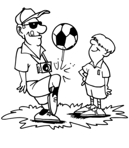 Desenho de Futebol Desenho Colorir Imprimir 07