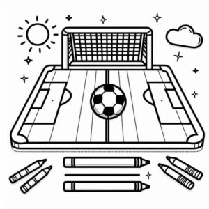 Desenho de Futebol Desenho Colorir Imprimir 10